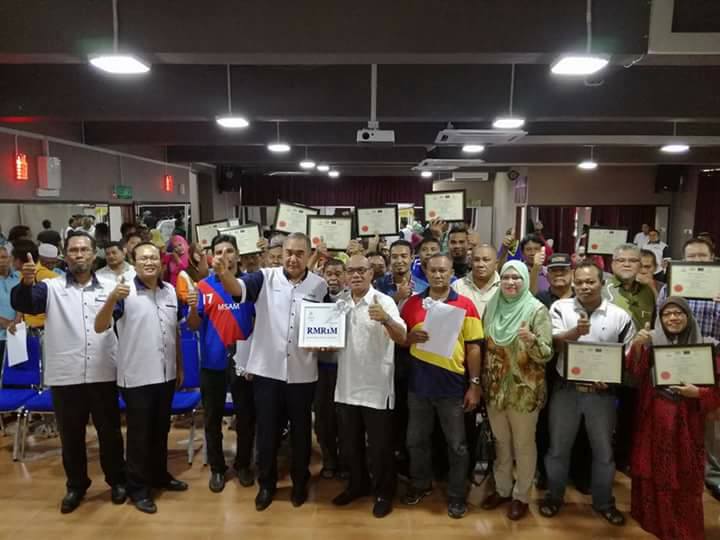 MAJLIS PENYERAHAN SIJIL KELAYAKAN & INDEN KERJA RMR 1 M PERINGKAT TANJONG MALIM & ADUN SLIM