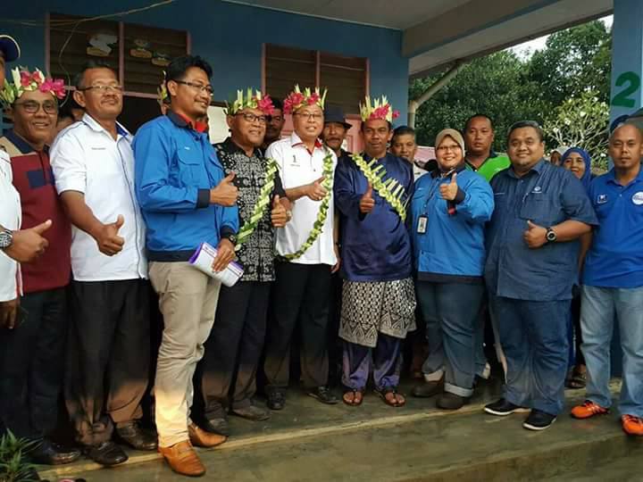 LAWATAN  MENTERI KEMENTERIAN KEMAJUAN LUAR BANDAR DAN WILAYAH KE KG ORANG ASLI SUNGAI TERAS.