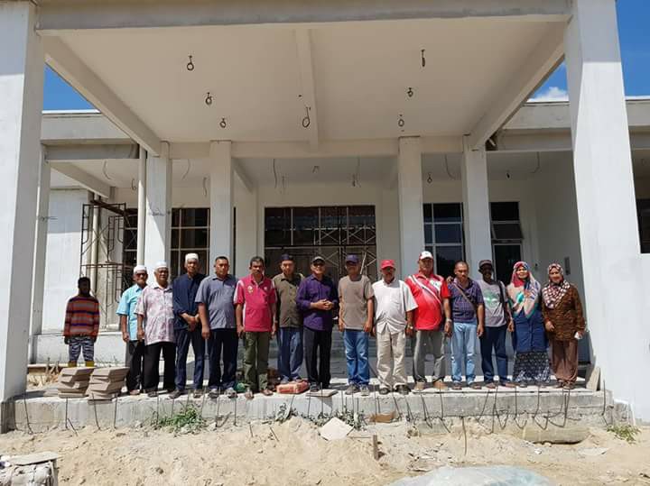 LAWATAN YB DATO' KHUSAIRI BIN ABD TALIB KE TAPAK PROJEK PEMBINAAN MASJID KUALA SLIM
